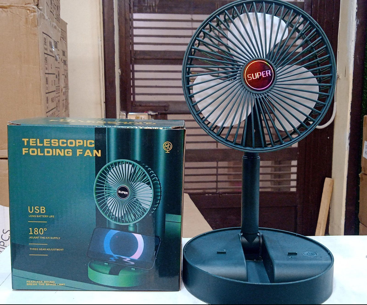 Telescopic Rechargeable USB Fan
