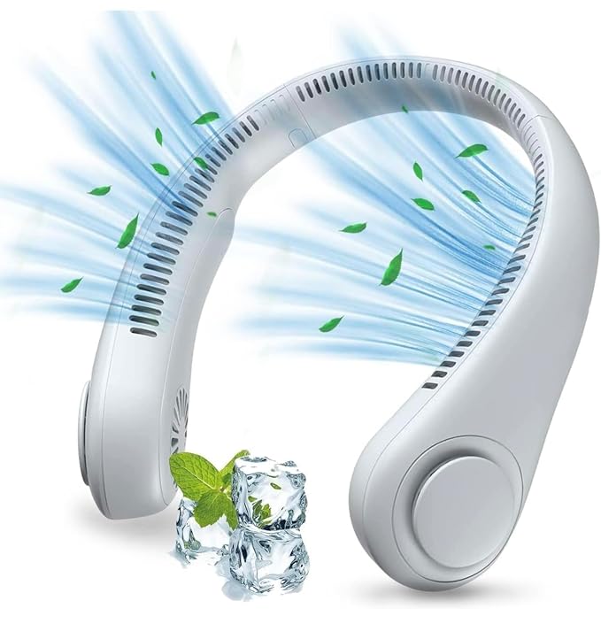 Portable Neck Fan-Upto 8hr Working Time, Headphone Design (Mixed Colors)