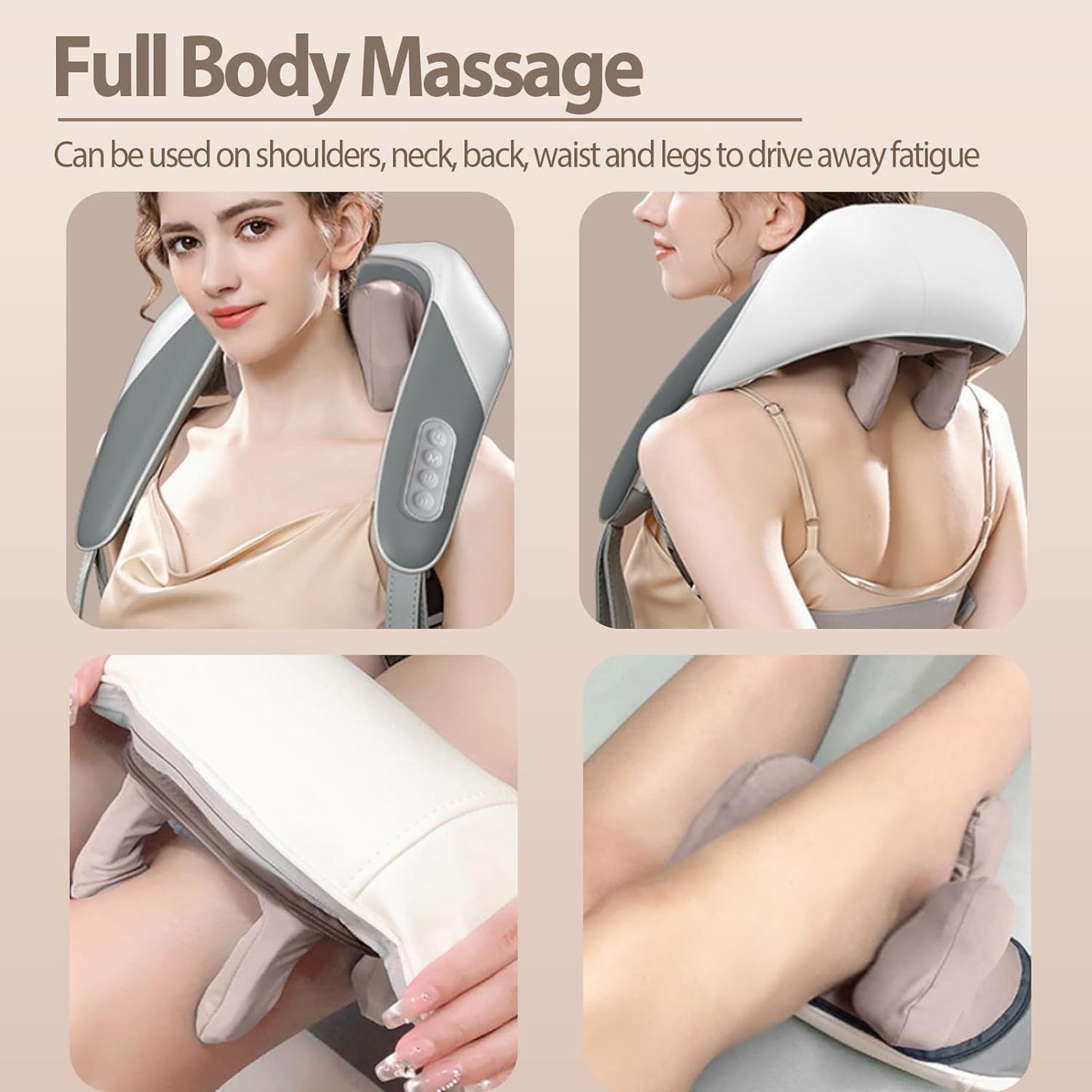 Neck and back massager for pain relief