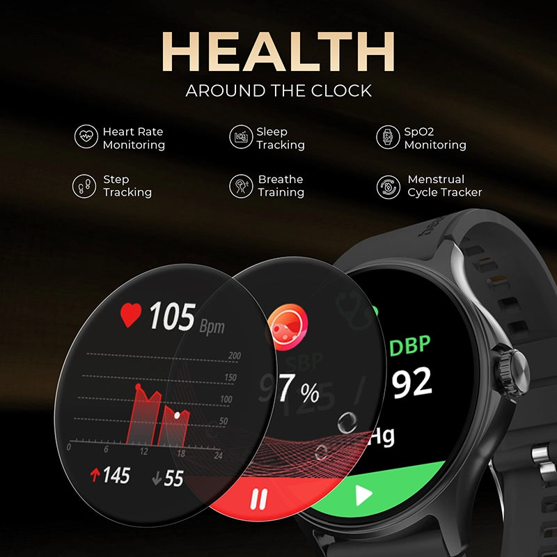 beatXP Sigma Smartwatch with 1.38” HD Display and One-tap BT Calling