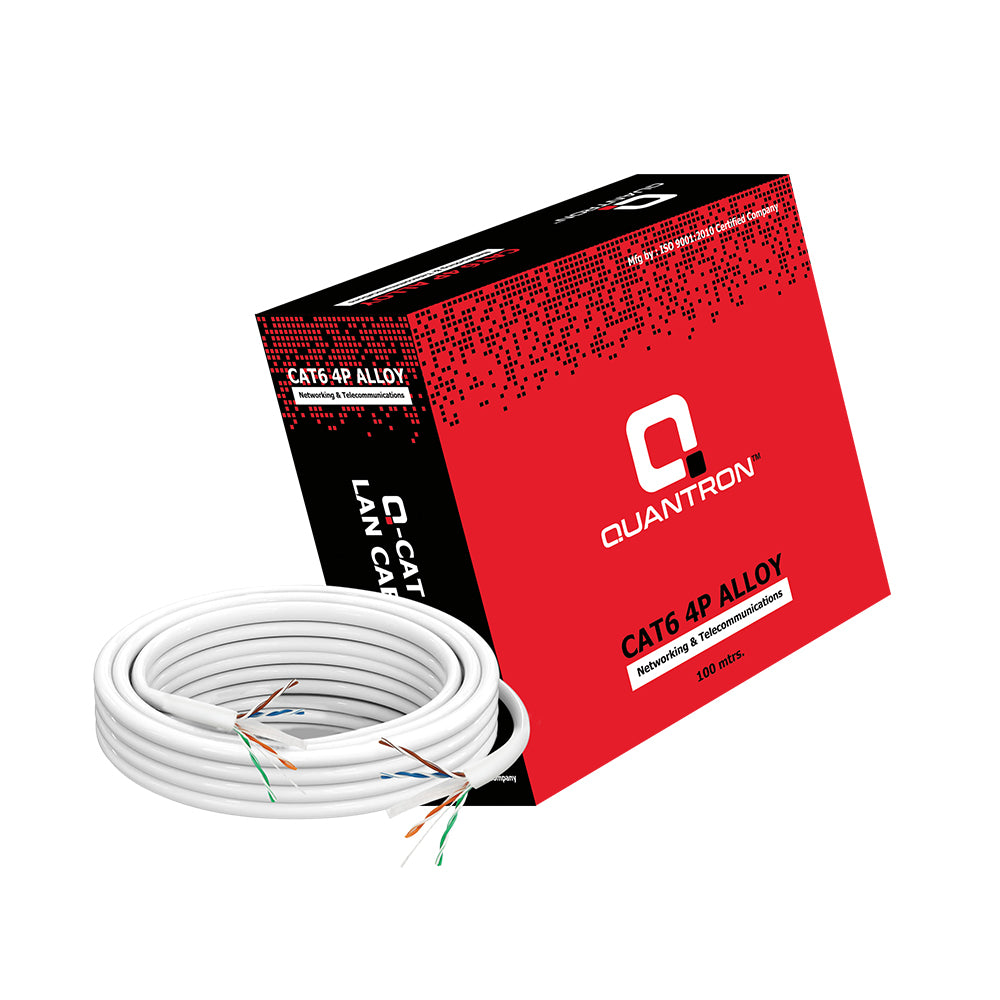 Quantron CAT6 100M 4 Pair UTP Cable (Unshielded Twisted Pair)