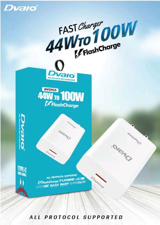 Dvaio 44W-100W FlashCharge Fast Charger with Type-C Cable