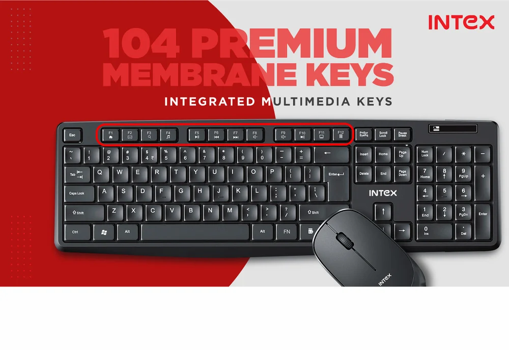 Deal-Intex Wireless Keyboard Mouse combo (IT-WLKBM01)