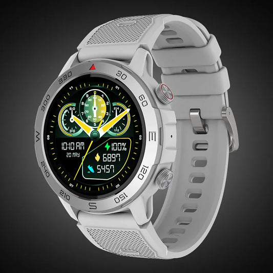 beatXP Duke - Rugged Smartwatch with 1.43" Super AMOLED, Metallic Body, BT Calling