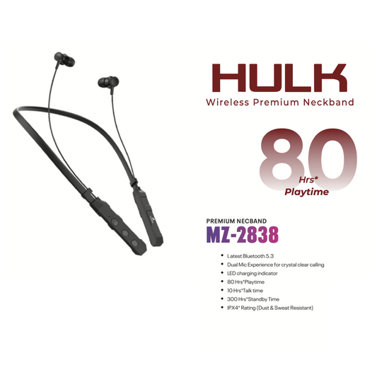 Makzee Hulk Neckband 80 Hrs Palytime