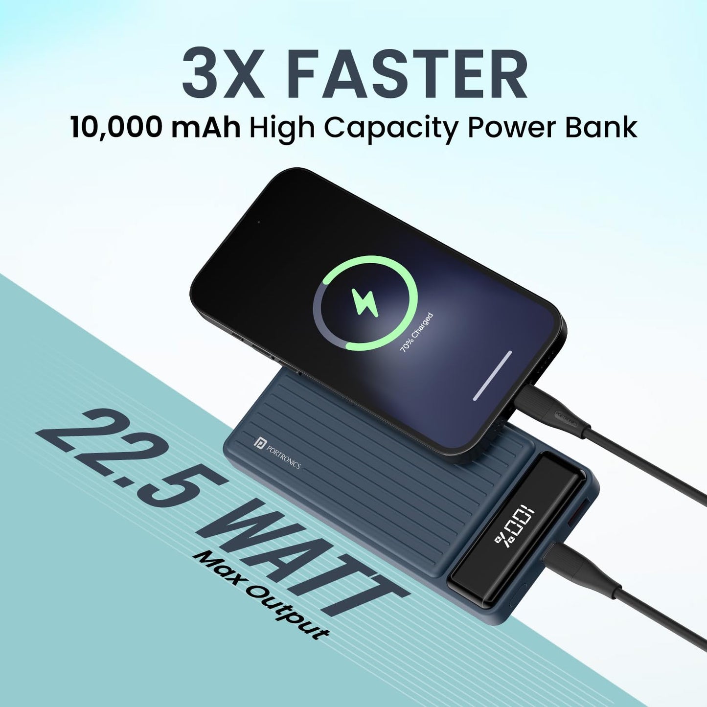 Portronics Luxcell B 10000mAH Powerbank
