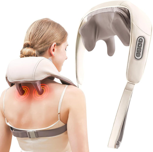 Neck and back massager for pain relief