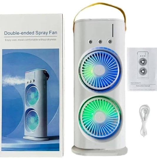 Dual Fan Misting Cooler-with Swing (Mix Colors)