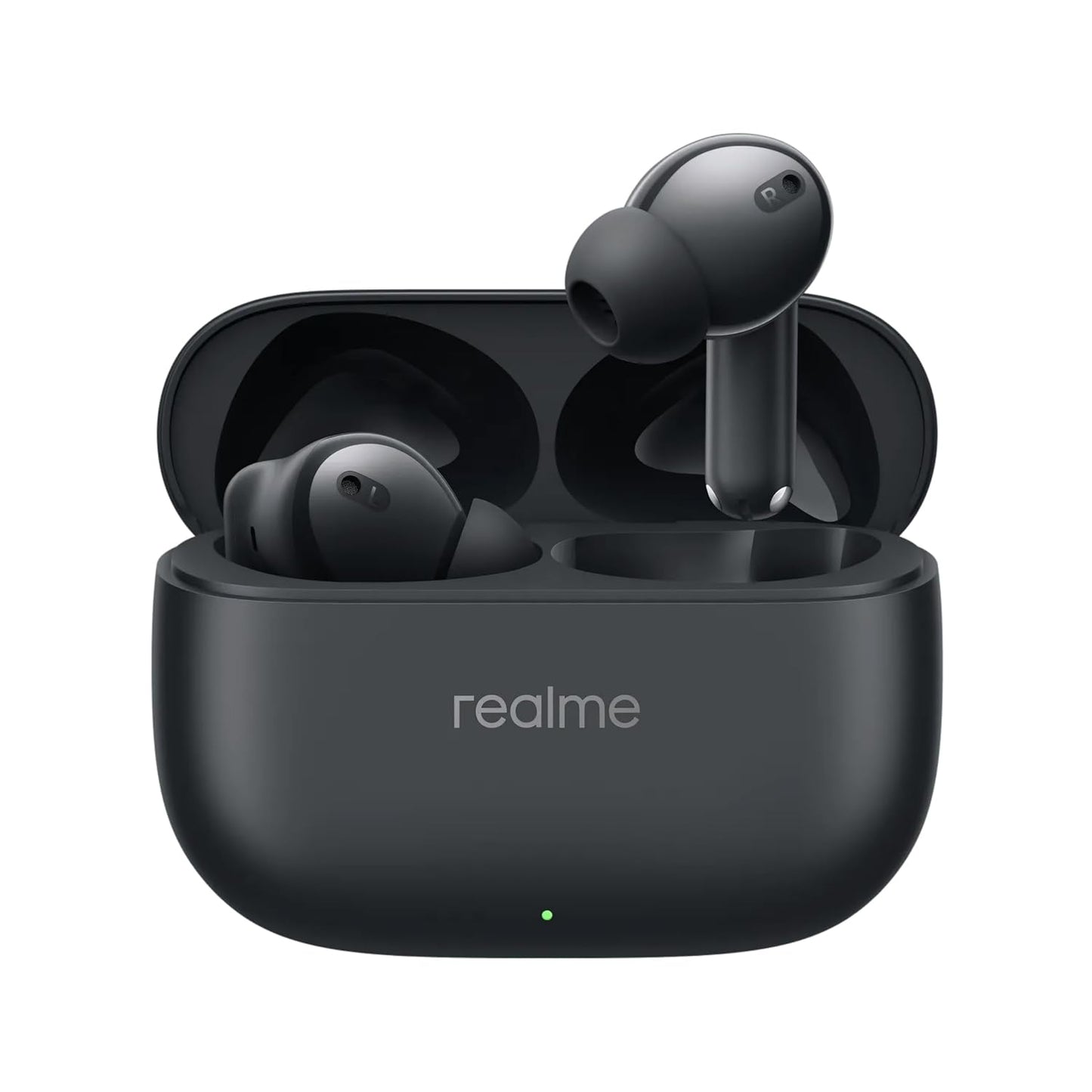 Realme Buds T310 TWS with 46dB Hybrid ANC, 360° Spatial Audio, 12.4mm Dynamic Bass Driver, Upto 40Hrs Battery and Fast Charging