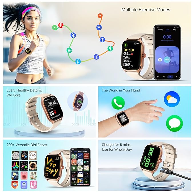Shkod watch 5 pro -2" Calling smartwatch - Assorted colors