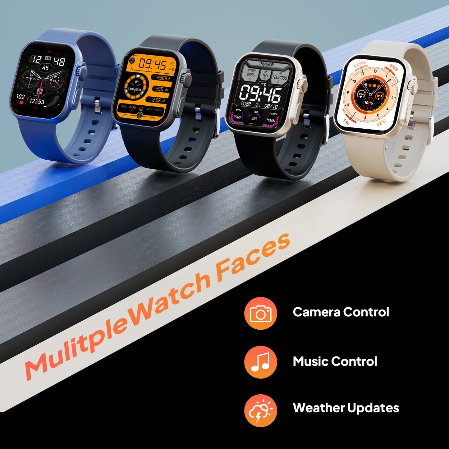 Fireboltt Fire-Boltt Gladiator 1.96" with Bluetooth Calling, Voice Assistant &123 Sports Modes