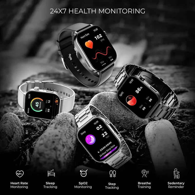 beatXP Unbound Pro Smartwatch with 1.96” AMOLED Display Metal