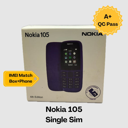 Nokia-105 Single Sim Refurbished A+ Quality (Assorted Colors)