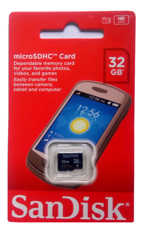 Sandisk 32GB Class 4 Micro SD card