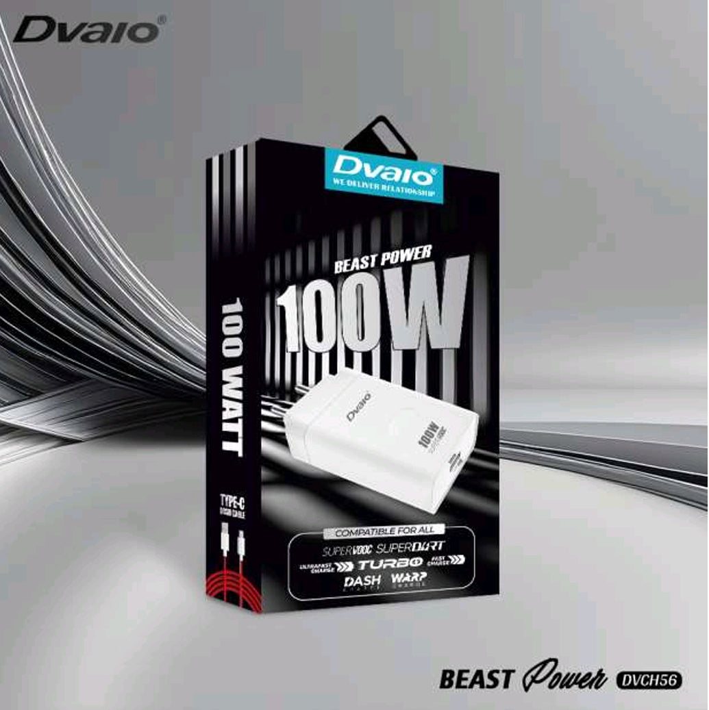 Dvaio 100W Supervooc charger with Type-C cable