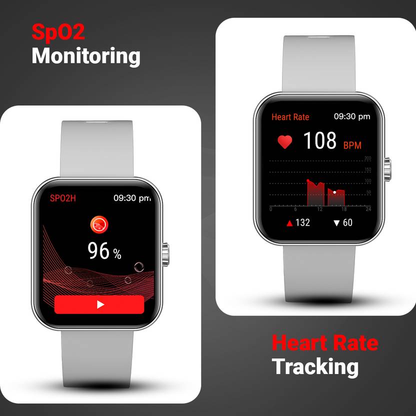 Fireboltt AI 43.2mm (1.7 inch) BT Calling, Voice Assistant Smartwatch